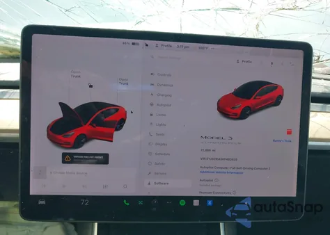 2019 Tesla Model 3 Long Range/Mid Range/Standard Range/Standard Range Plus from USA, damaged, VIN 5YJ3E1EA5KF483835
